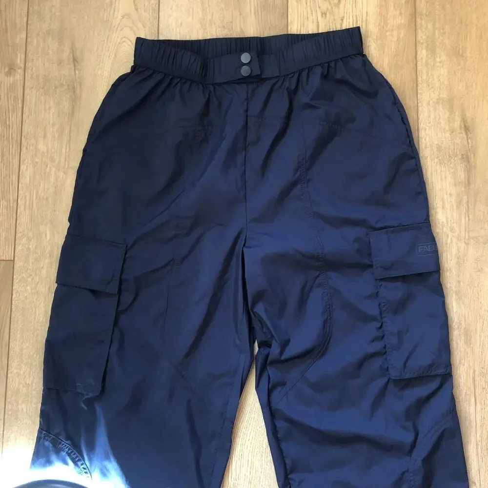 Fabletics Women's‎ Lightweight Cargo Jogger Pants Deep Navy Shine Size Small - Picture 4 of 9